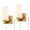 Gold, variant on Claxy Gold Plug in Wall Sconces with Tube Milk Glass Shade 2-Pack