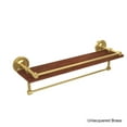 thumbnail image 3 of Prestige Regal Collection IPE Ironwood Shelf with Gallery Rail and Towel Bar - Venetian Bronze / 22 Inch, 3 of 5