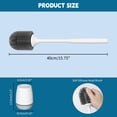 thumbnail image 2 of CADOVE Toilet Brush with Ventilated Drying Holder, Silicone Toilet Bowl Brush Bathroom Cleaning Bowl Brush Kit Sturdy Cleaning Toilet Brush, Floor Standing & Wall Mounted Without Drilling, 2 of 7