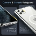 thumbnail image 5 of JETech Magnetic Case for iPhone 11 Pro 5.8-Inch Compatible with MagSafe Wireless Charging, Shockproof Phone Bumper Cover, Anti-Scratch Clear Back (Clear), 5 of 7