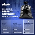 thumbnail image 6 of Contractor Trash Bags 40-45 Gallon │ 3.0 Mil │ Black Heavy Duty Garbage Bag │ 40” X 48” (50 Count), 6 of 7