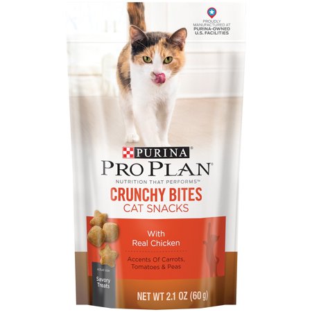 UPC 038100149695 product image for Purina Pro Plan Crunchy Bites with Real Chicken Dry Cat Treats , 2.1 Oz. | upcitemdb.com