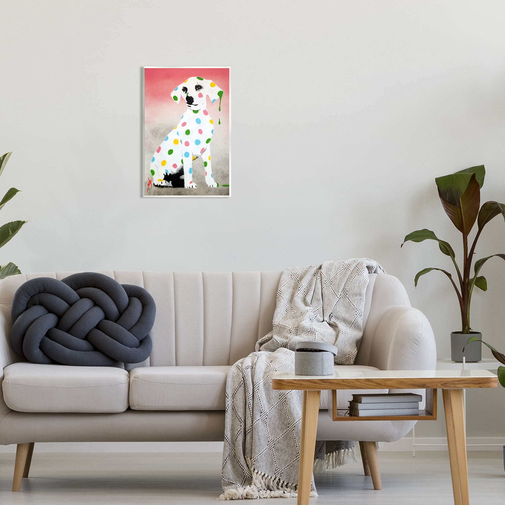 Stupell Industries Street Style Dalmatian Dog Pattern Animals & Insects Painting Unframed Art Print Wall Art