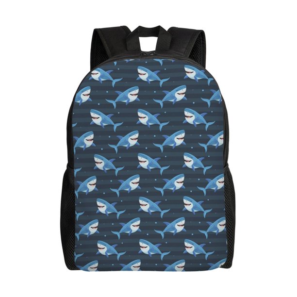 Fotbe Funny Sharks Mochila de Viaje para Laptop, Mochila Ejecutiva Delgada y Resistente 15.6"