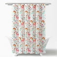 thumbnail image 2 of Lush Decor Unicorn Rainbow and Heart Pattern Kids Print Machine Washable Polyester Shower Curtain, 72x72, Navy/Multi, Single, 2 of 7