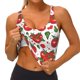 thumbnail image 3 of Balery Hand Drawn Tomatoes Sujetadores deportivos con espalda cruzada para mujer, acolchados, sin costuras, de alto impacto, ideales para yoga, gimnasio, entrenamiento y fitness.-Medium, 3 of 8