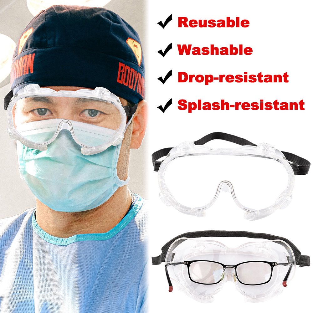Lab Work Eyewear Glasses Medical Surgical Safety Goggles Anti Splash