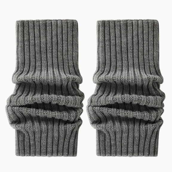 CoCoMangos Knit Leg Warmers, Ribbed Slouch Socks, Solid Color, Loose Fit, Long Boot Cuffs for Women
