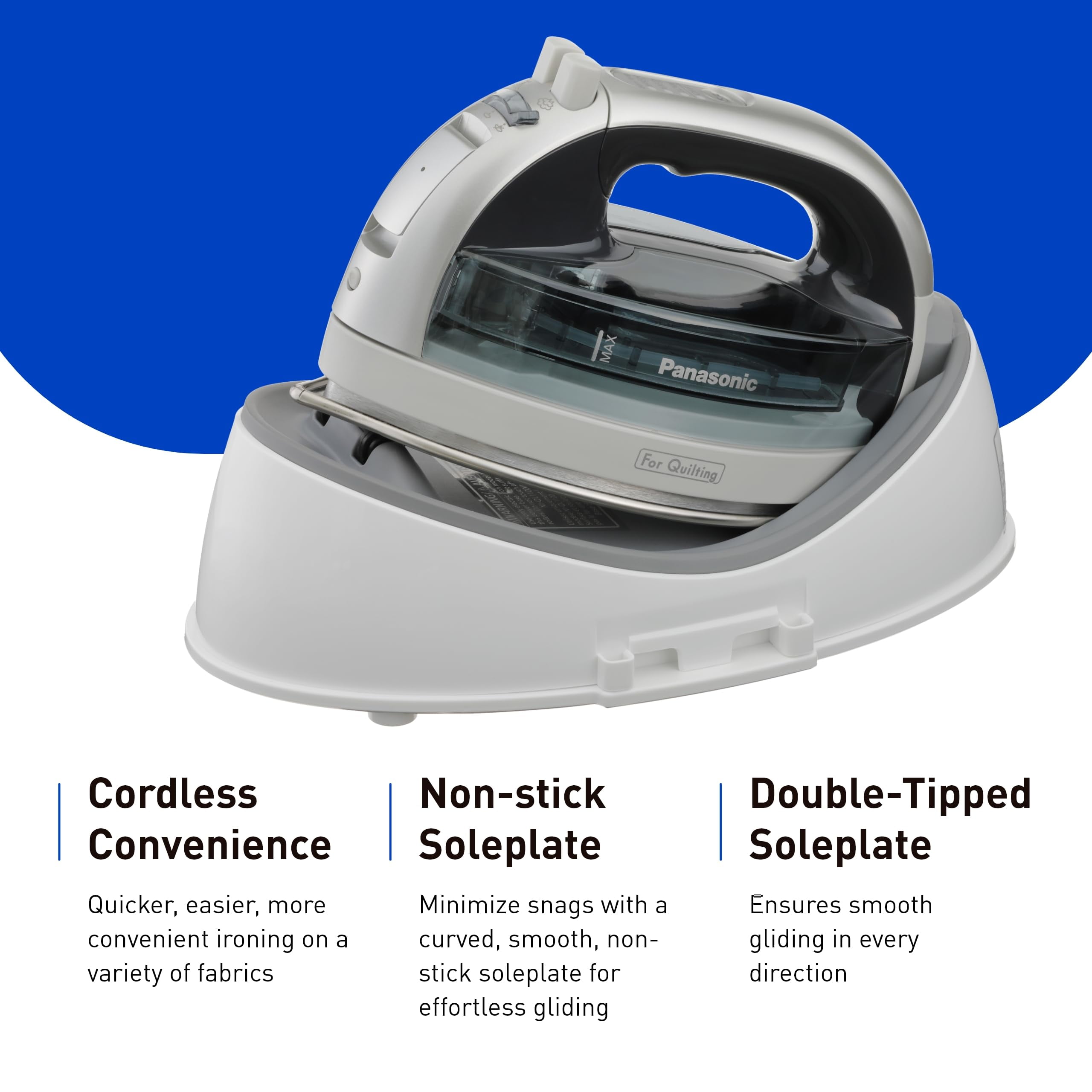 Panasonic Cordless Iron NI-QL1100L, Stainless Steel Panasonic Cordless Iron NI-QL1100L, Stainless Steel
