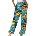 thumbnail image 6 of Wiyuqeen Halloween Sweatpants for Women Elastic Waist Lounge Wear Elastic Bottom Ghost Print Joggers High Waisted Drawstring Workout Pants with Pockets, 6 of 6