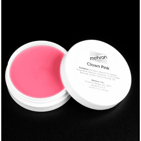 LWS LA Wholesale Store  Mehron Clown White Lite Pink Make Up Stage Face Body Paint 2,7,16 oz makeup (Clown Pink 2oz)