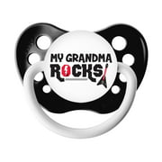 Ulubulu Classic Expression Pacifier - 0-6 Months - Black - My Grandma Rocks