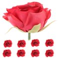 thumbnail image 1 of 10pcs Artificial Silk Roses Head Fake Rose Flower Heads Wedding DIY Roses Heads, 1 of 8