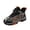Black, variant on TIREOW Kids Boys Hiking Sneakers Running Walking Trainers Snow Shoes Non Slip Warm Fleece Lined Fall Winter Warm Outdoor Anti-Slip Athletic Shoes Climbing Sneaker
