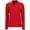 Red, variant on SOLS Womens Perfect Long Sleeve Pique Polo Shirt