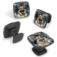 thumbnail image 2 of 4 Pcs Cabinet Handle Drawer Pulls Sheepdog Knobs with Screws Square Furniture Office Cabinet Knob Decoration, 2 of 7