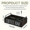 thumbnail image 3 of XKHAZA Coffee Station Organizer - Bar Decor Accessories with Handles for Farmhouse Kitchen Countertop, Coffee Pods Holder, Creamer & Paper Cup Holder, 3 of 9