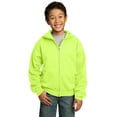 thumbnail image 1 of Port & Company? - Sudadera con capucha y cremallera completa para j?venes Core Fleece. PC90YZH Ne?n Puerto & Compa??a PC90YZH, 1 of 1