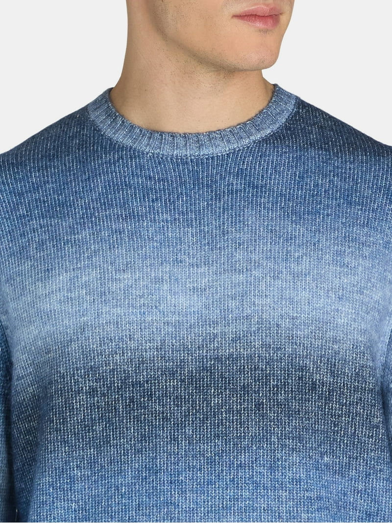 Tribekka 44 Men's Ombre Stripe Crewneck Sweater XS-3XL, Soft