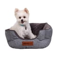 thumbnail image 6 of Vibrant Life Small Cozy Cuddler-Style Dog & Cat Bed, Bed with High Walls, Gray, 6 of 7