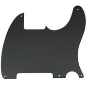 Musiclily Pro 5-Hole Tele Pickguard Blank for Fender USA/Mexican Vintage 50s Esquire Guitar, 1Ply Matte Black