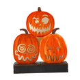 thumbnail image 1 of Decoración de mesa de calabaza iluminada de madera BLESIY accesorios de calabaza 6,6x2x7,8 pulgadas, 1 of 8