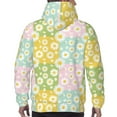 thumbnail image 7 of Lsque Daisies Flowers Pattern Casual Men's Hoodie,Hooded Sweatshirt with Kangaroo Pocket,Pullover Hoodie-Large, 7 of 7
