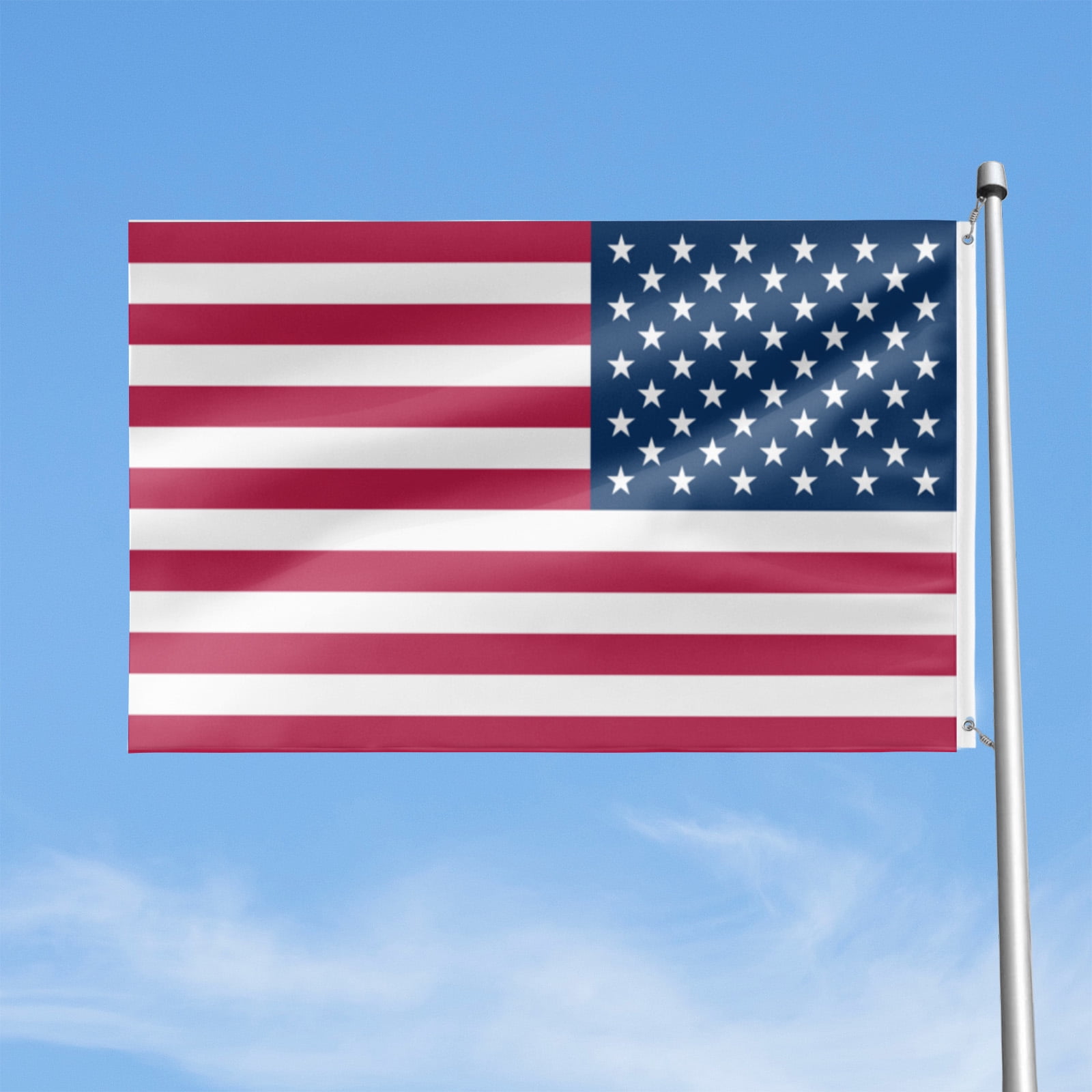 Livetty Double Sided 3 layers Flags 4x6 Ft United States Flags Banner for Yard Decoration Garden Display For World Soccer Play
