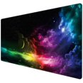 thumbnail image 1 of Extended Mouse Pad Large Gaming Mouse Pad- 35.4x15.7x0.12 inch Computer Keyboard Mouse Mat Non-Slip Mousepad Rubber Base and Stitched Edges for Game Players, Office, Study, Aurora Light Pattern, 1 of 7