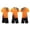 Orange, variant on Boys Summer Athletic 2 Piece Outfits Solid Color Performance Short Sleeve and Active Casual Short Kids Clothing Set Orange Size 8