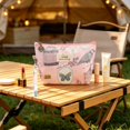 thumbnail image 5 of Cosmetic Bag Organizer,Mini Canvas Makeup Pouch, Compact Travel Toiletry Bag For Women, Portable Purse Makeup Storage Case, Small Zipper Cosmetic Organizer For Handbag And Daily Use, 1 Pack, 5 of 5