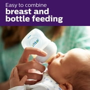 Philips Avent Natural Baby Bottle, Clear, 4oz, 3pk, SCF010/37