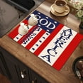 thumbnail image 5 of Dmlowu 4th of July Decorations Placemats 12x18" Non-Slip Table Mats Stain Proof Insulation Memorial Day Decorations Outdoor Placemats for Dinner Party Table Hotel Home Decoration, 5 of 7