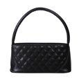 thumbnail image 2 of Bolsa Bolso de hombro con estampado de celosía a la moda, bolso para axilas sólido de PU para mujer (negro) Tmvgtek Para estrenar, 2 of 9