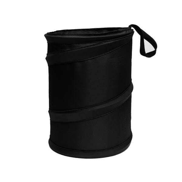 FH Group Waterproof 6.3" x 8.3" Small Collapsible Car Trash Can,Black