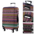 thumbnail image 5 of Purple Boho Tribal Stripes and Hearts Pattern Luggage Cover Fashion Suitcase Cover Baggage Covers Fit 25-28 Inch Luggage (Go Travel), 5 of 5
