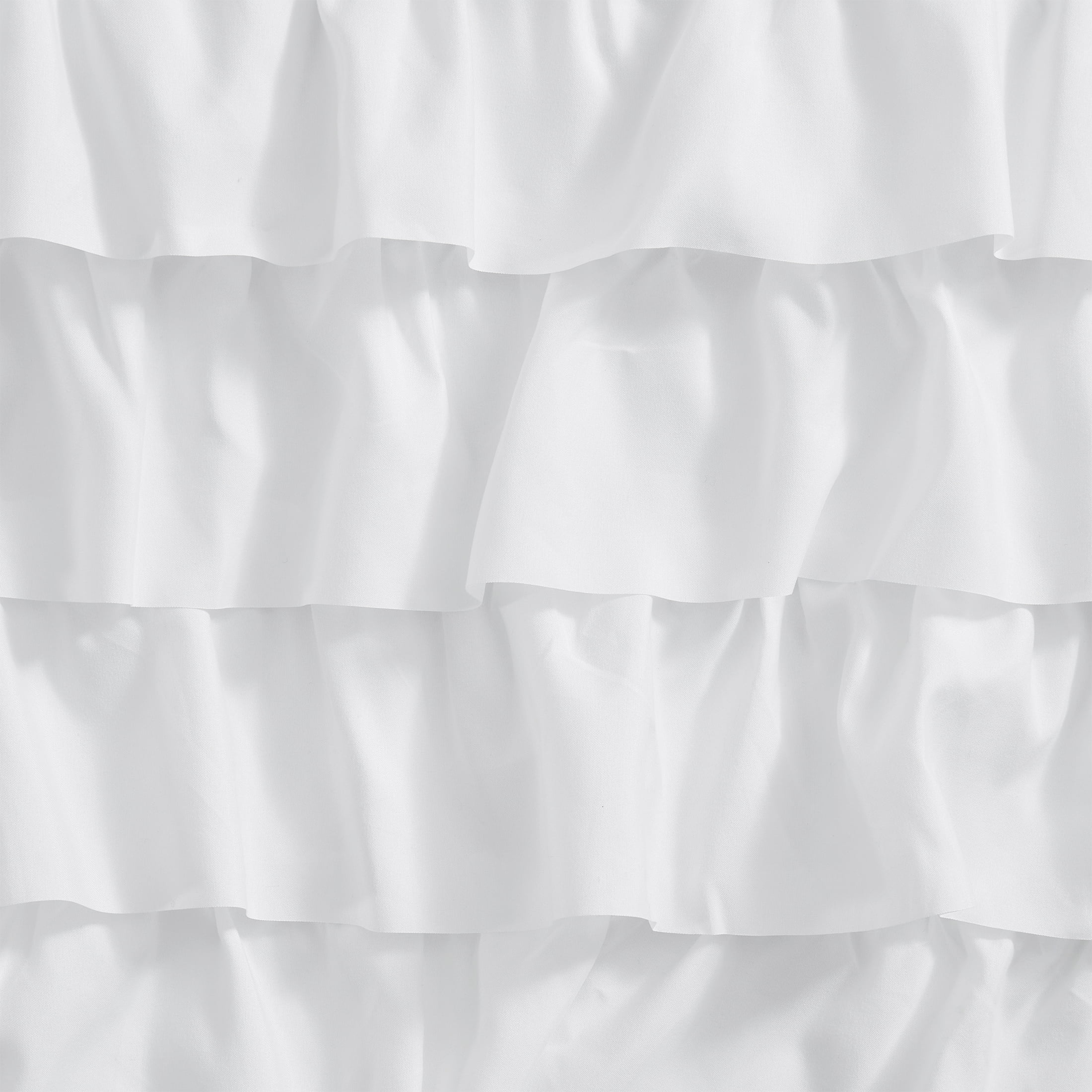 Your Zone Reversible Ruffle Blackout Curtain Panel, 1 Panel, White, 37" W x 54" L