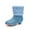 Blue, variant on LYHao Girls Winter Warm Knit Boots For Little Girls — Cozy Lined Ankle Boots With Top Handle For Autumn And Winter ,Girls Boots Sizes 11.5 Blue(5-5.5 Years)