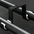 thumbnail image 5 of 2Pcs Double Curtain Rod Brackets Ceiling Mount Supports Aluminum Alloy Black, 5 of 6