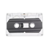 10 Pcs Blank Cassette Tapes 30 Minute Recordable Clear Audio Cassette Tape for Speech Music Recording, Audio Tapes with Individual Clear Plastic Case