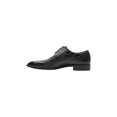 thumbnail image 4 of 25576-001 Stacy Adams Turano Bike Toe Oxford Croc Print Shoes Black, 4 of 8