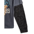 thumbnail image 3 of Weekend Academy Boys Layered Graphic Tee with Long Sleeves, Sizes 4-18, 3 of 3