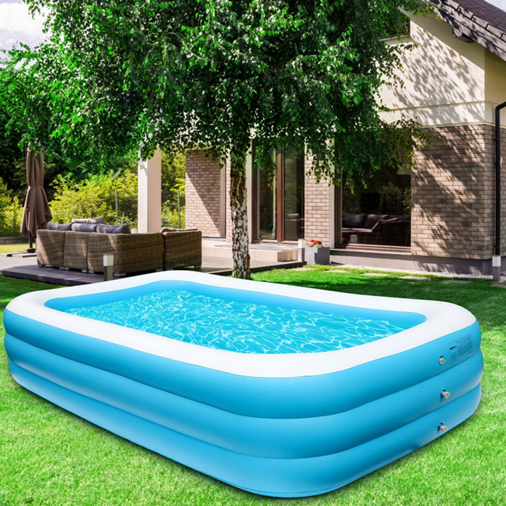 Children Adult Inflatable Swimming Pool Kids Family Above-Ground Pools 10ft New 