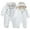 White, variant on Zhuashum Baby Boy Onesies 0-3 Months Long Sleeve Deer Jumpsuit Knitted Fall Warm Overall Hooded Romper Sweet Daily Wear Brown