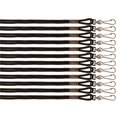 thumbnail image 1 of Black Lanyards - 12 Per Pack - Pack of 3, 1 of 1