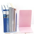 thumbnail image 6 of 4 Pcs Book Holders Solid Color Bookends Shelf Book Stoppers Acrylic Bookends Decorative Bookends for School Home Office, 6 of 10