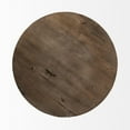 thumbnail image 3 of Mercana Triumph 40" Round Brown Solid Wood Top Black Metal Base Coffee Table, 3 of 7