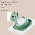 thumbnail image 7 of Tvtnvo Dog Bowl Pet Bowl Stainless Steel Spill Proof Non Slip Feeding and Water Bowl Slanted Mouth Neck Guard Easy Clean Detachable No Mess Anti Skid Base for Pets and Dogs Green 7.7in, 7 of 7