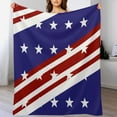 thumbnail image 4 of American Flag Design-1 Print Blanket Warm Throw Blanket Soft Flannel Lightweight Throw Blankets Couch Bed Travel Bedding Room Decor for Kids Teens Adults, 4 of 7