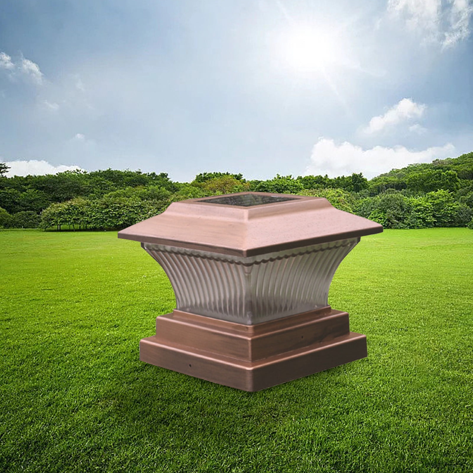 Solar Post Lights, Outdoor Fence Cap Light, Patio Garden Decoration, Light-Controlled Induction, Perfect for Gate and Staircase Lighting